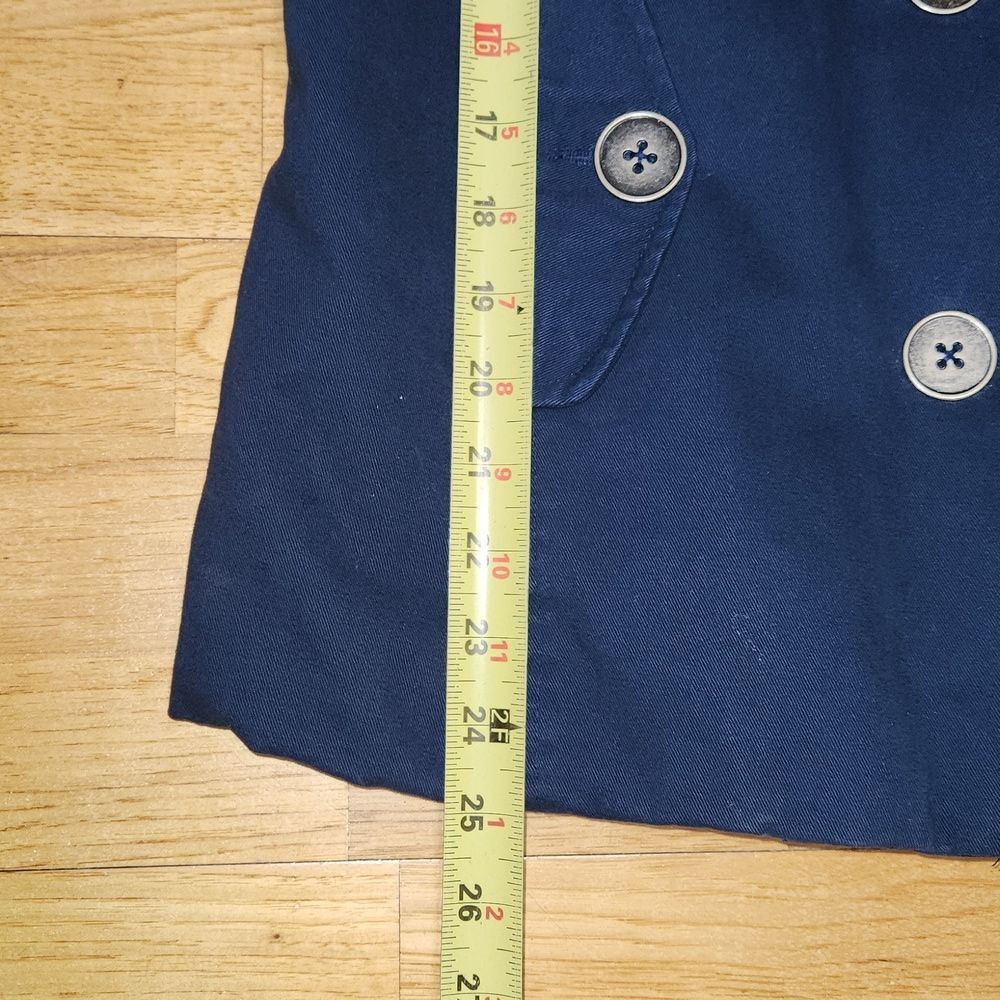 Ruff Hewn Insulated Navy Blue Pea Coat Women's Size XL Cotton Polyester - Picture 9 of 9